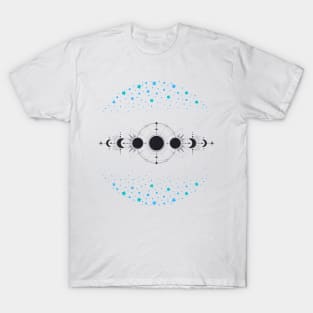 Beautiful Moon and Star Design. T-Shirt